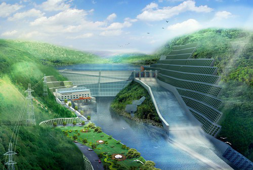 新龙镇老挝南塔河1号水电站项目